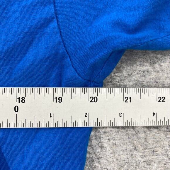 M & M Shirt Womens Large Blue Short Sleeve Graphic Tee Candy Chocolate Peanuts - Picture 6 of 8